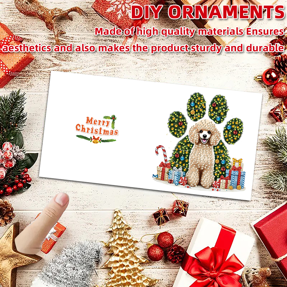 6Pcs DIY Diamond Painting Greeting Card - Dog