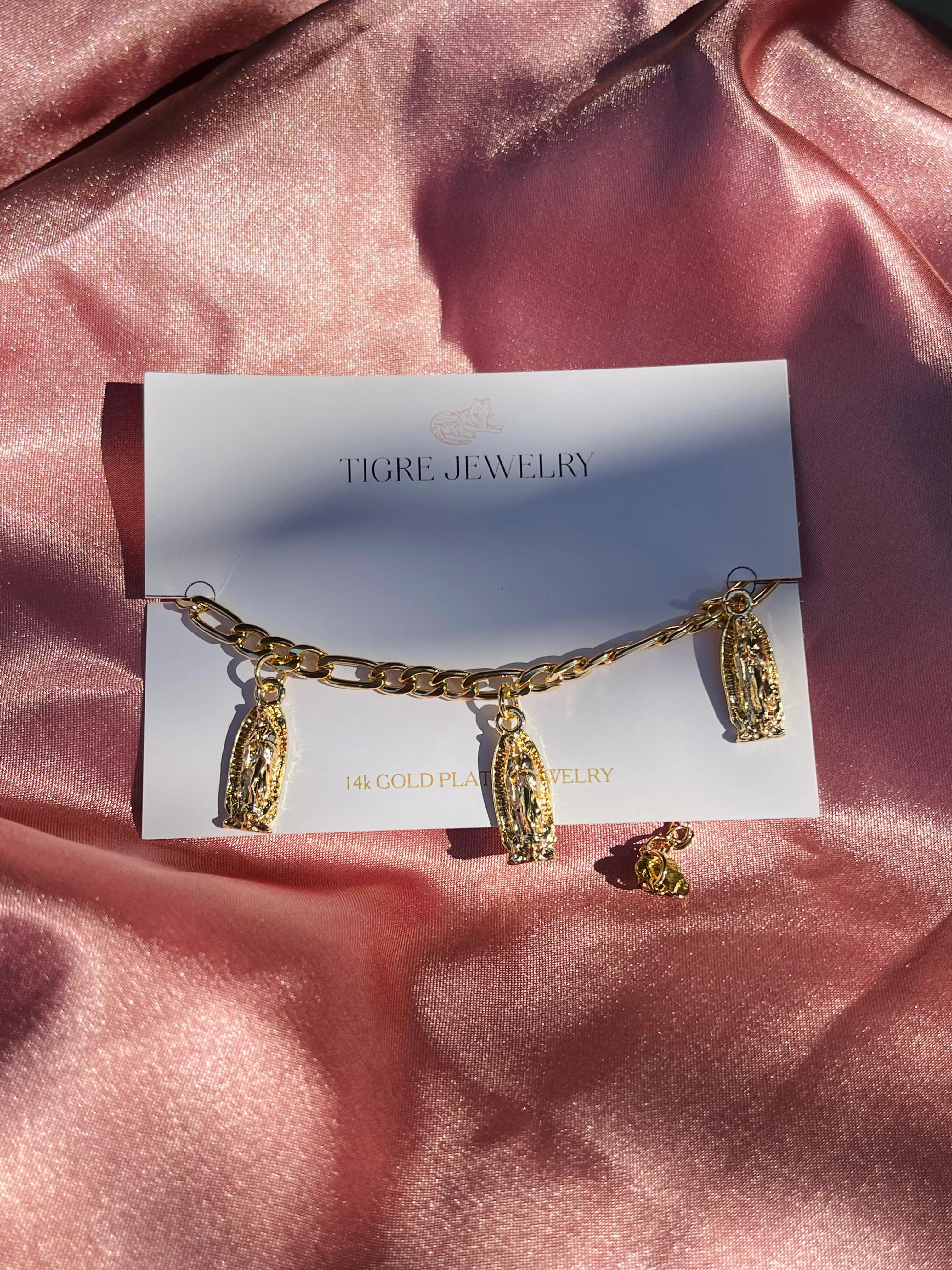 Hanging Virgen Mary Bracelet