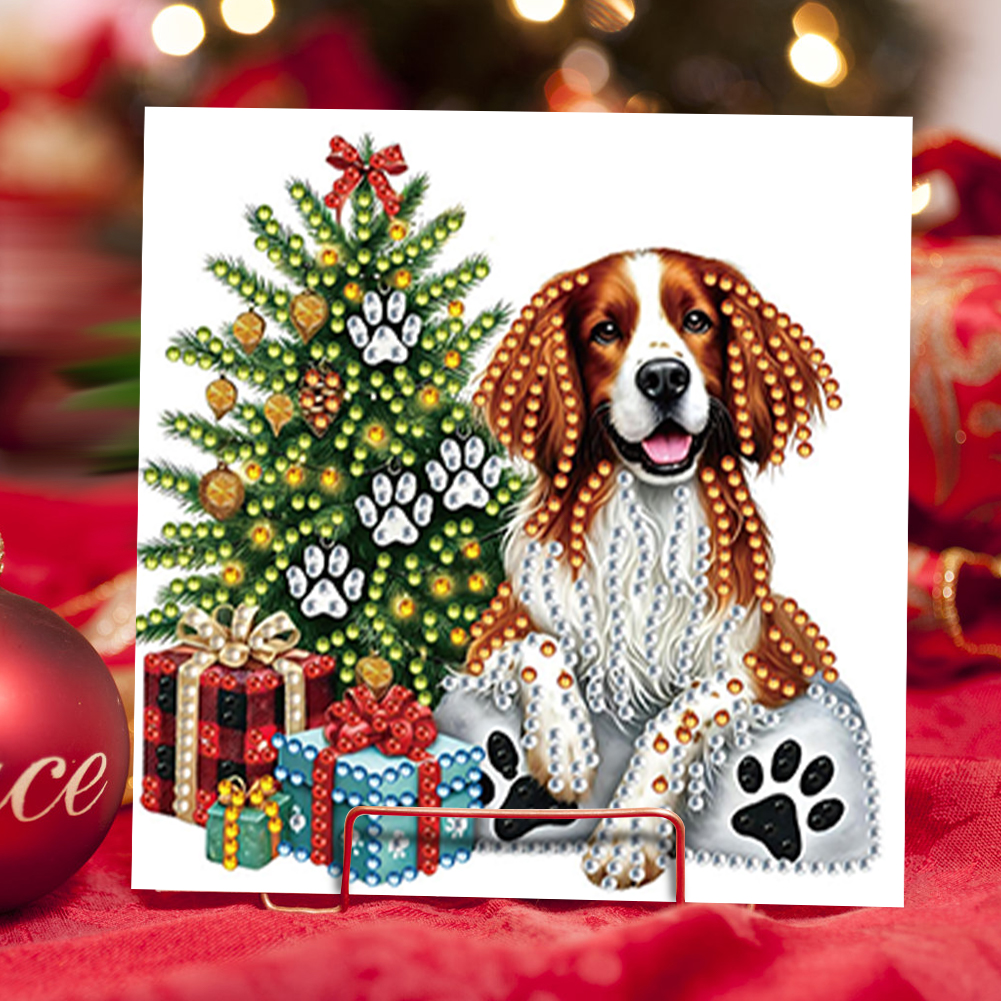 6Pcs DIY Diamond Painting Greeting Card - Dog