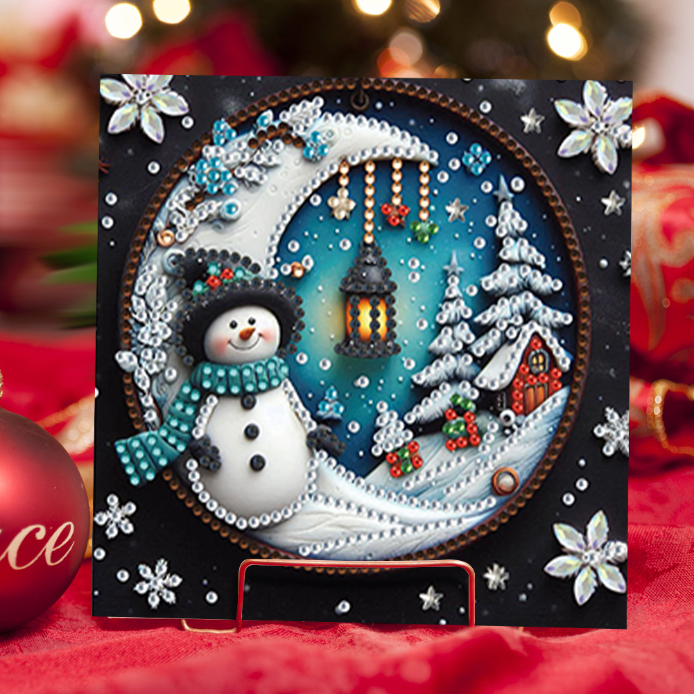 6Pcs DIY Diamond Painting Greeting Card - Christmas