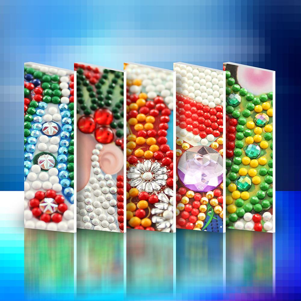 (Limited Stock)8pc 5D DIY Diamond Painting Greeting Card Special Shaped Birthday Xmas Gift