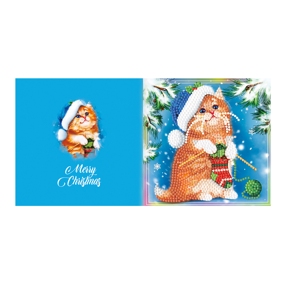 DIY Handmade Cards Diamond Painting Christmas Greeting Cards Holiday Party Cards