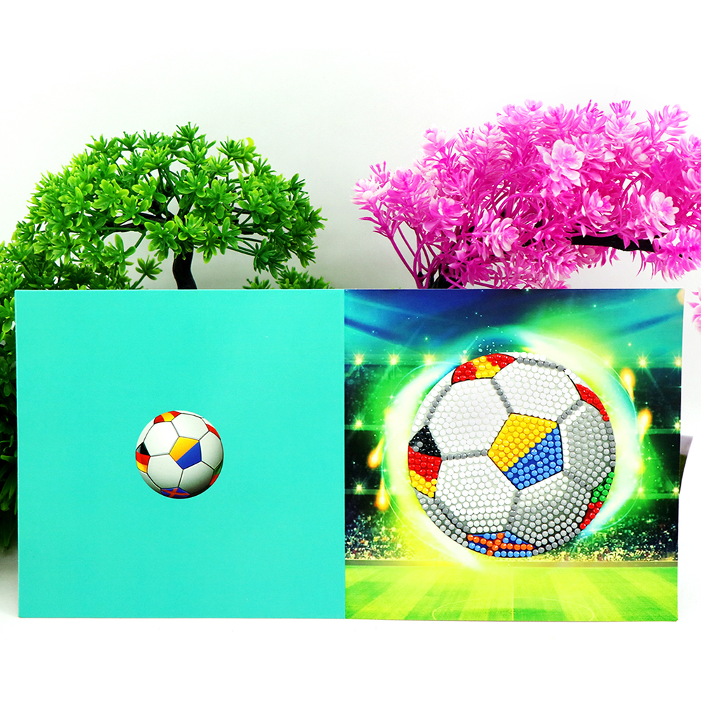 8pcs DIY Diamond Painting Greeting Cards with Envelopes Mosaic Postcards