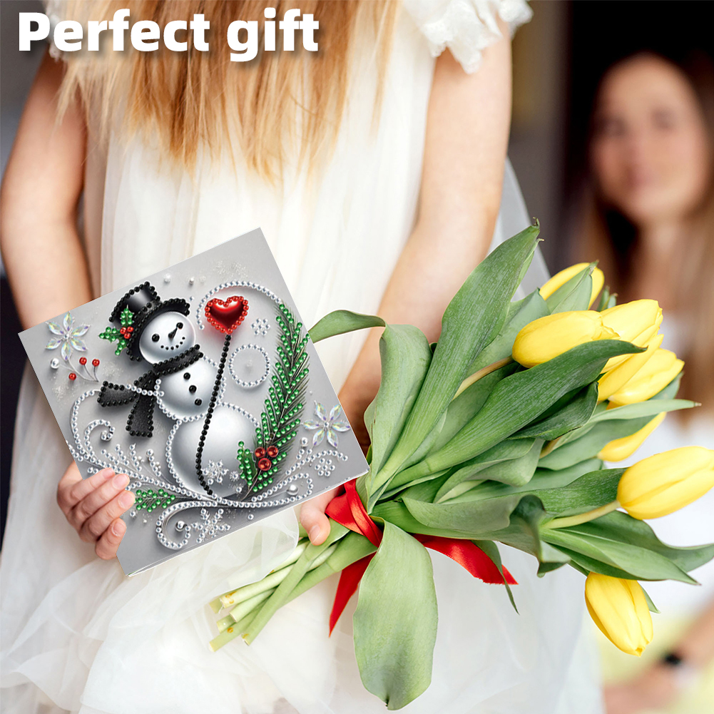 6Pcs DIY Diamond Painting Greeting Card - Christmas