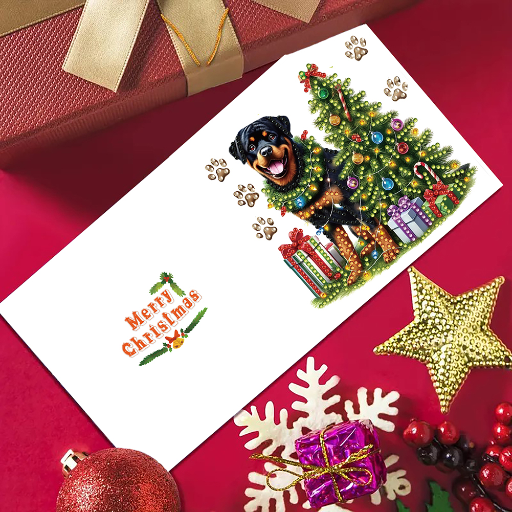 6Pcs DIY Diamond Painting Greeting Card - Dog