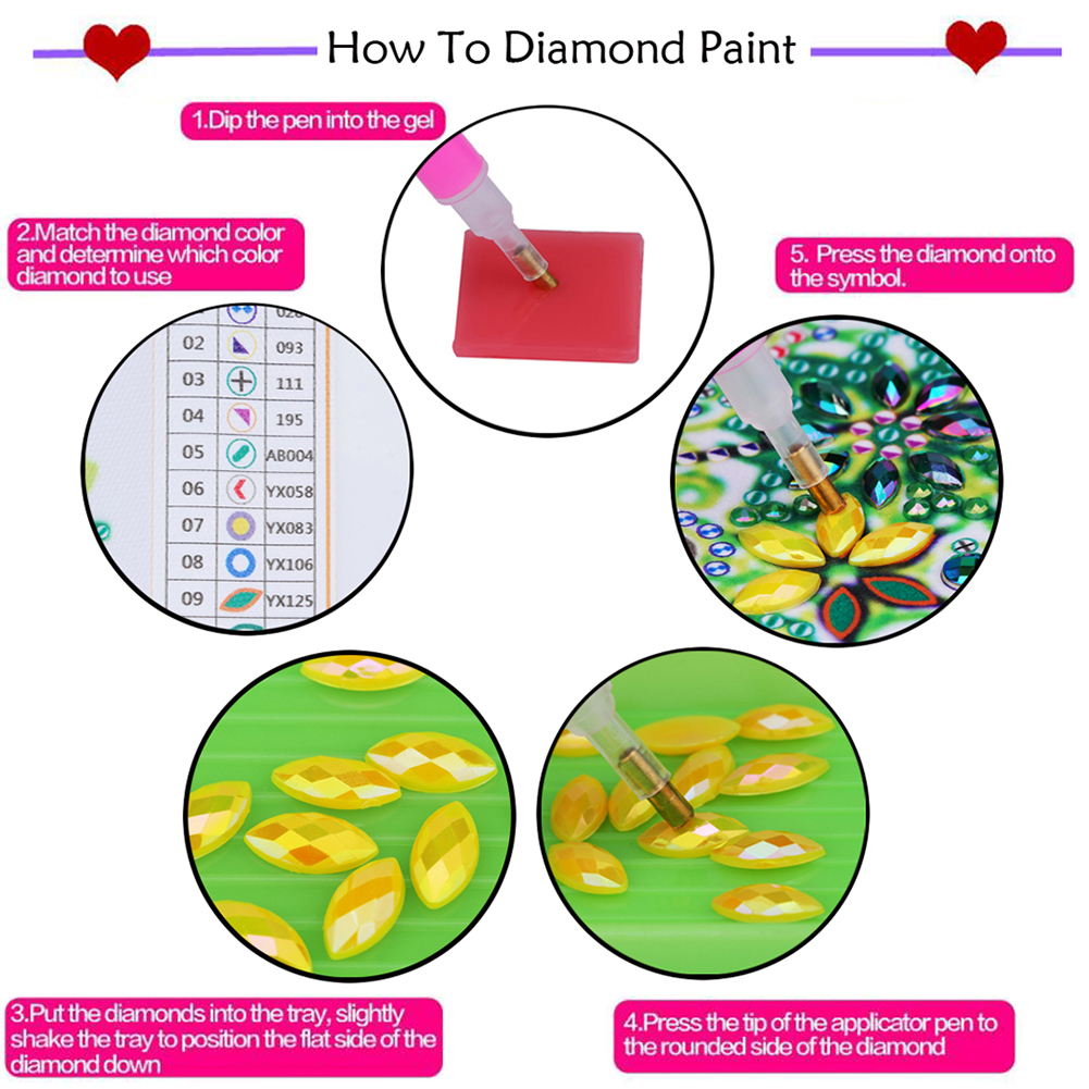 6Pcs DIY Diamond Painting Greeting Card - Merry Christmas
