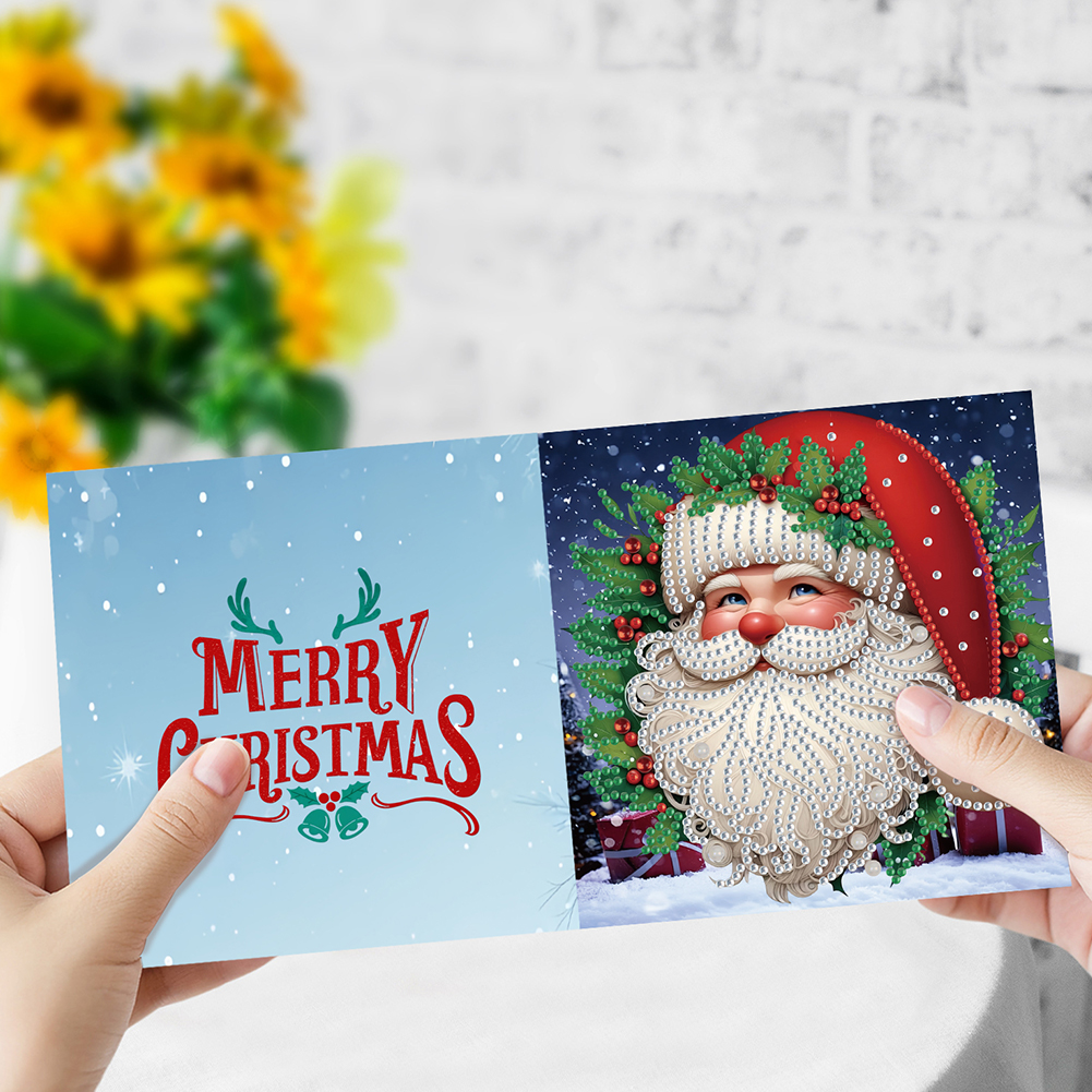 6Pcs DIY Diamond Painting Greeting Card - Christmas
