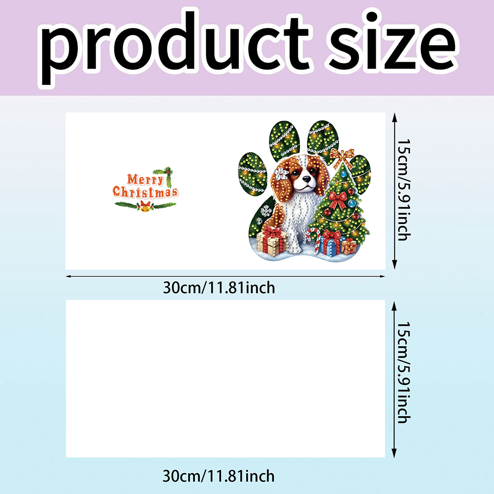 6Pcs DIY Diamond Painting Greeting Card - Dog