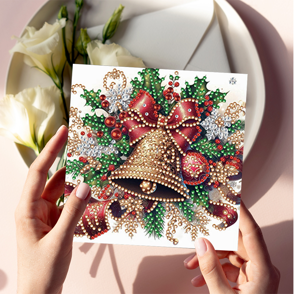 6Pcs DIY Diamond Painting Greeting Card - Xmas Atmosphere