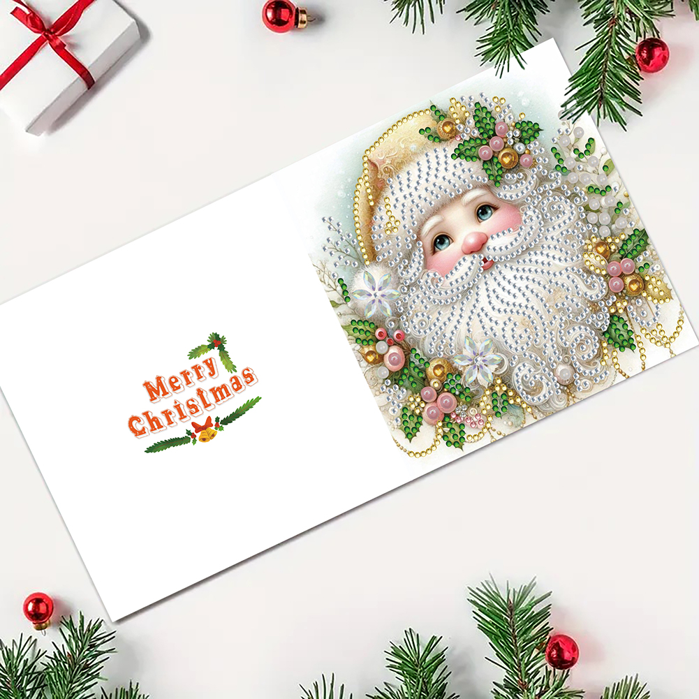 6Pcs DIY Diamond Painting Greeting Card - Christmas