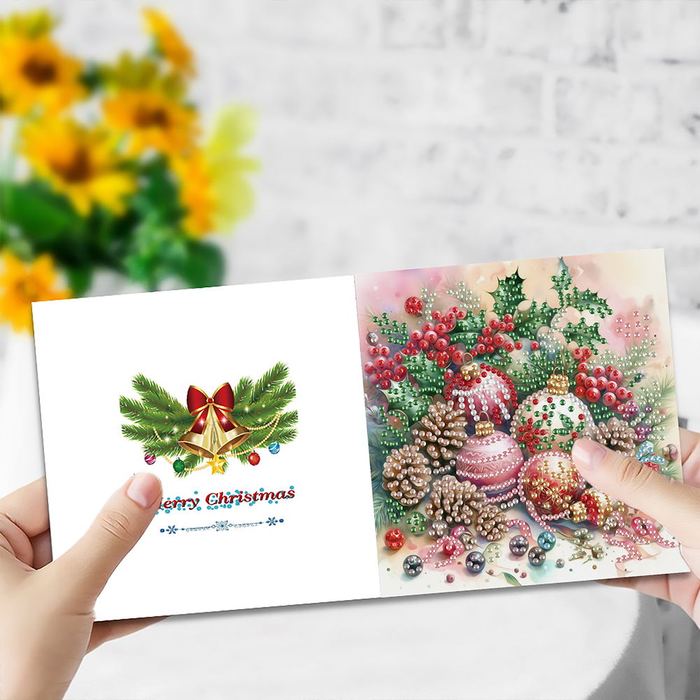 6Pcs DIY Diamond Painting Greeting Card - Christmas