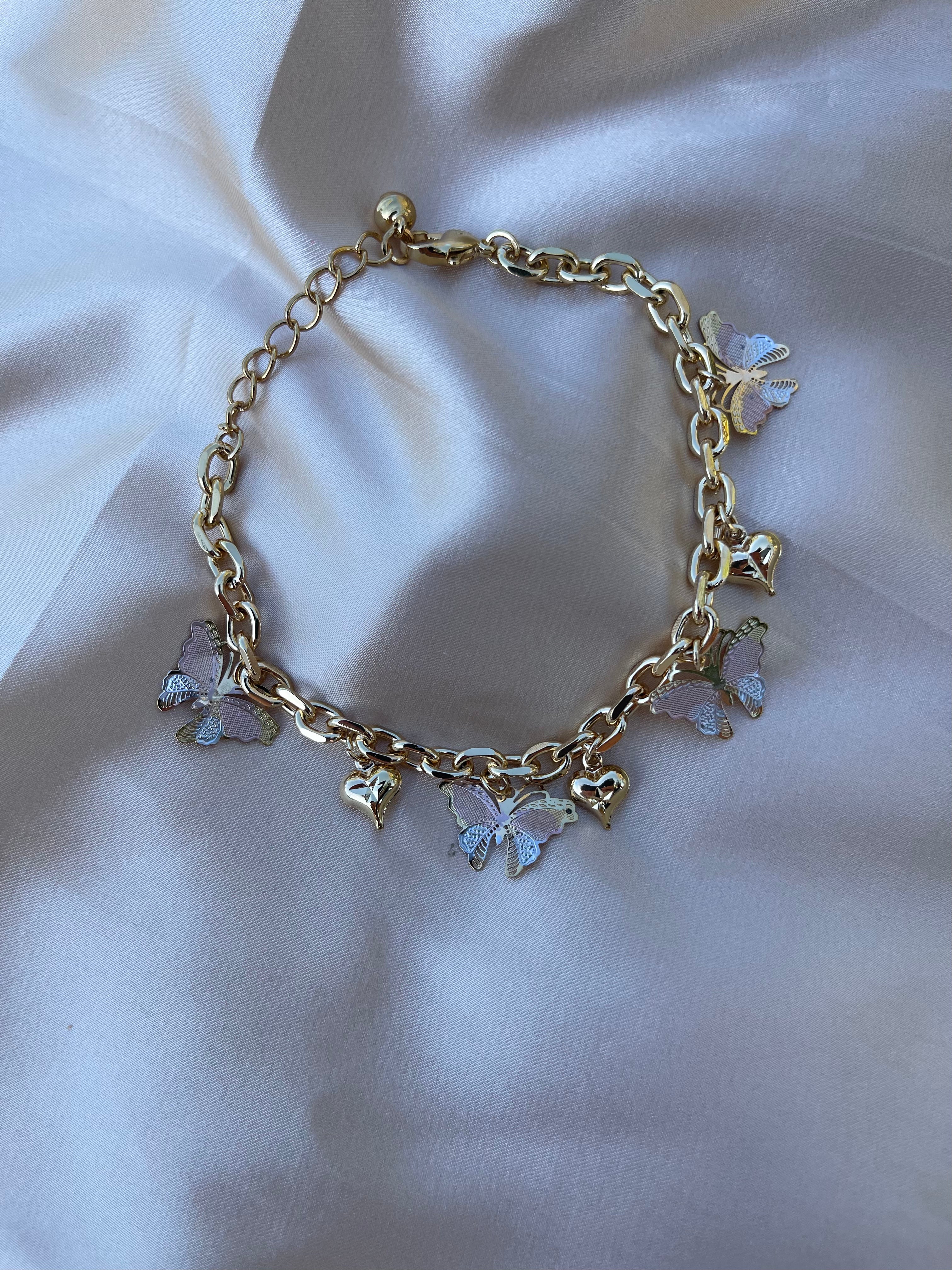 Butterfly Heart Bracelet