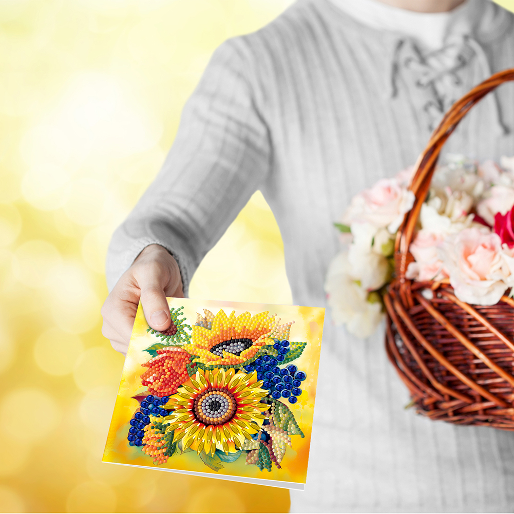 12pcs DIY Diamond Painting Greeting Card - Garden Bird