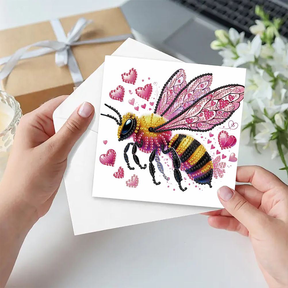 6Pcs DIY Diamond Painting Greeting Card - Animals