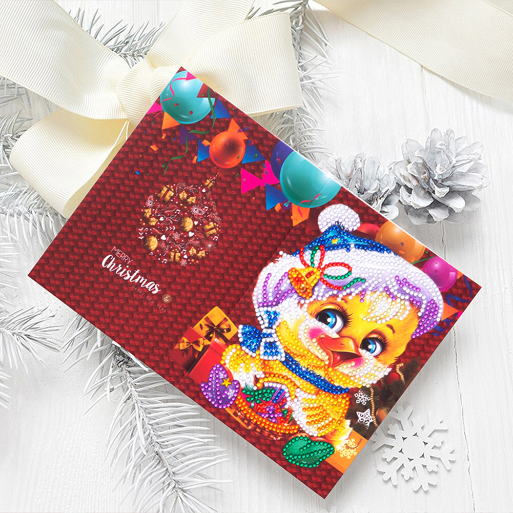 (Limited Stock)8pcs DIY Diamond Painting Greeting Card - Christmas