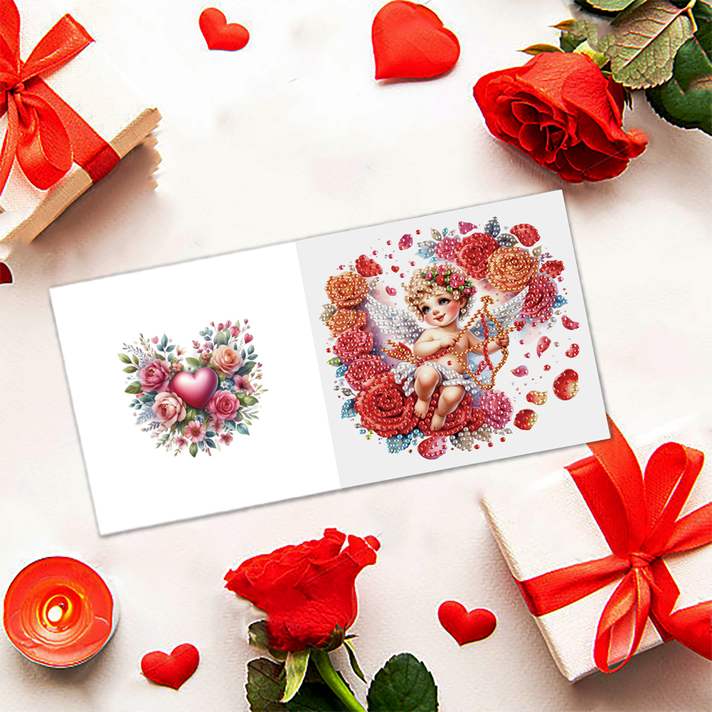6Pcs DIY Diamond Painting Greeting Card - Angel