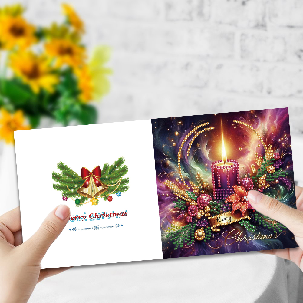 6Pcs DIY Diamond Painting Greeting Card - Christmas