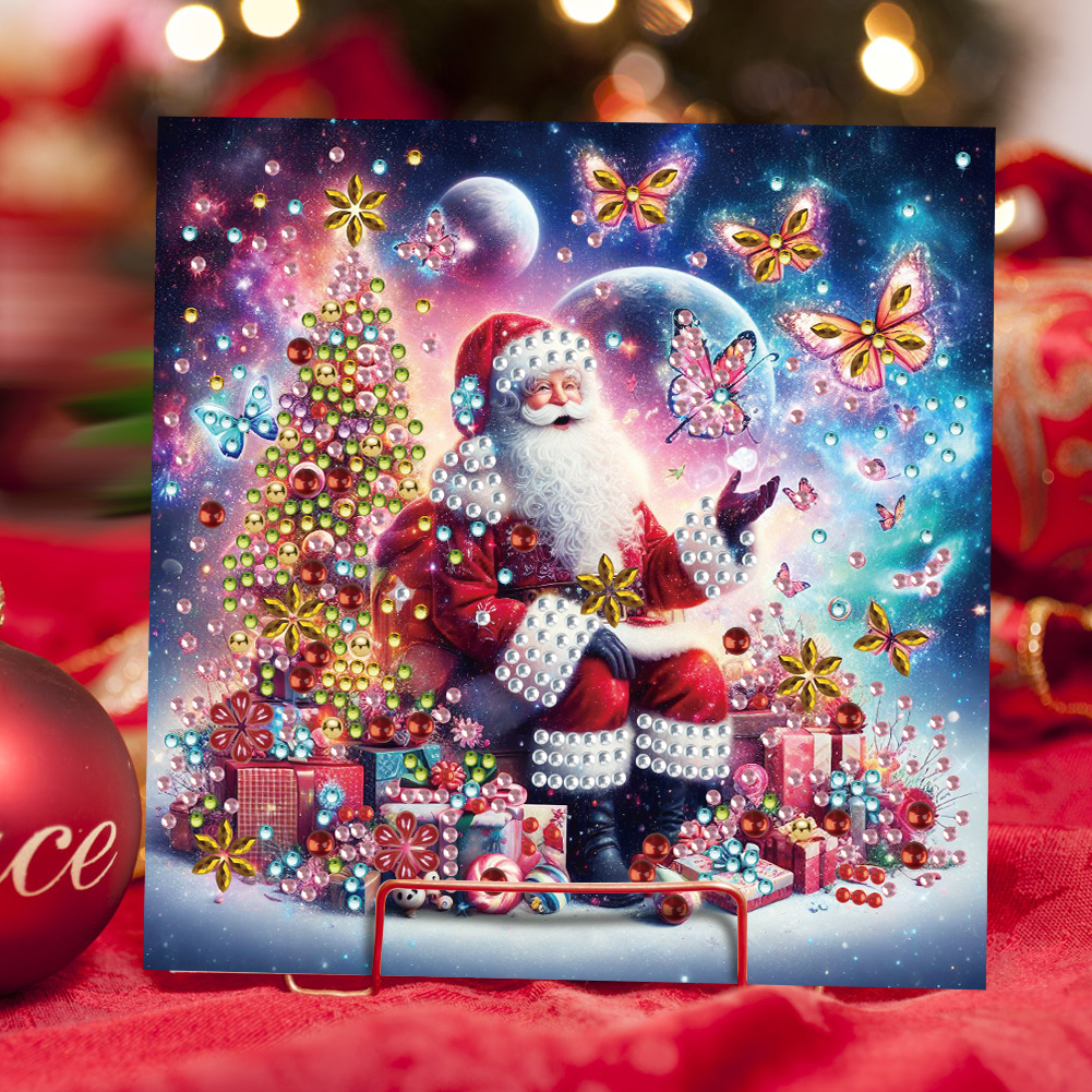 6Pcs DIY Diamond Painting Greeting Card - Christmas Series