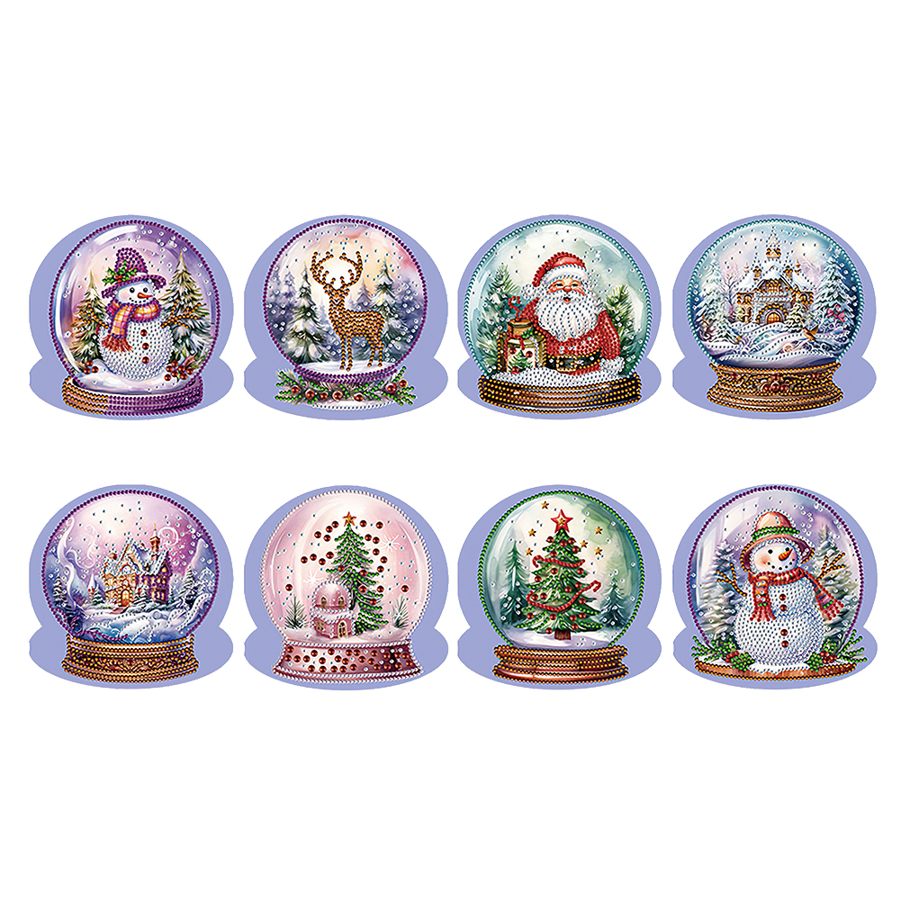 (Limited Stock)8pcs DIY Diamond Painting Greeting Card - Crystal Ball
