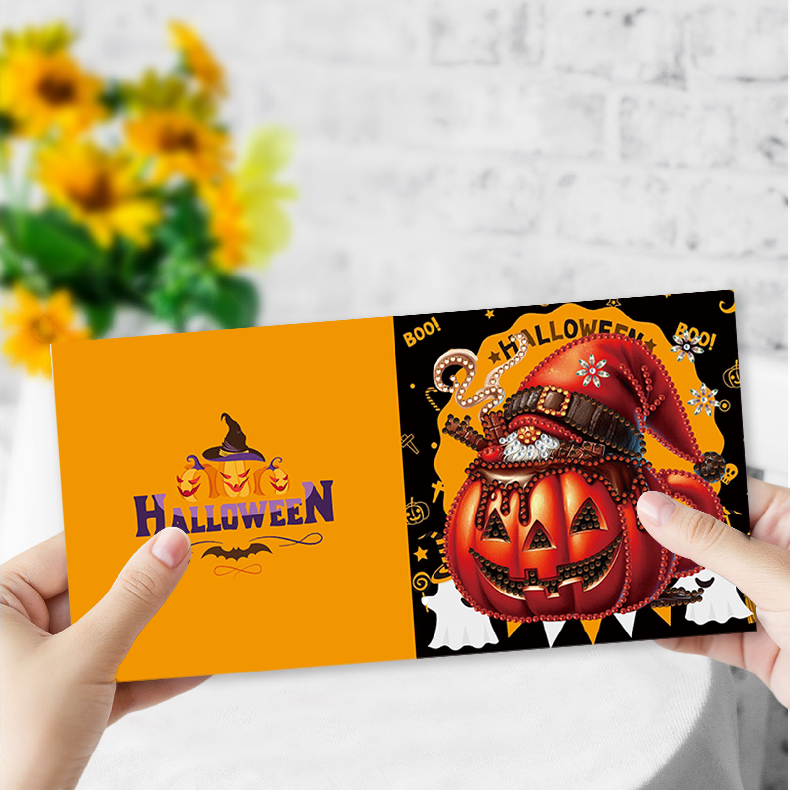 6pcs DIY Diamond Painting Greeting Card - Halloween
