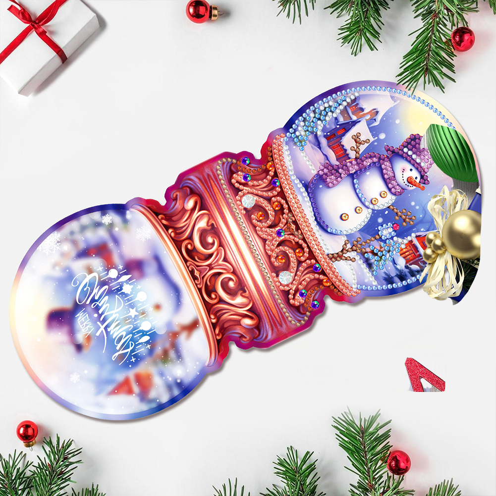 8pcs DIY Diamond Painting Greeting Card - Christmas