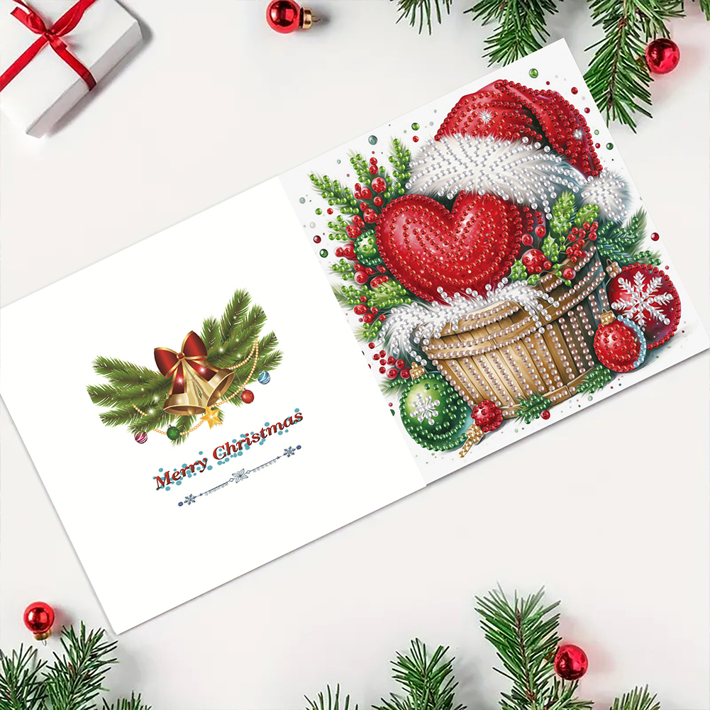 6Pcs DIY Diamond Painting Greeting Card - Christmas
