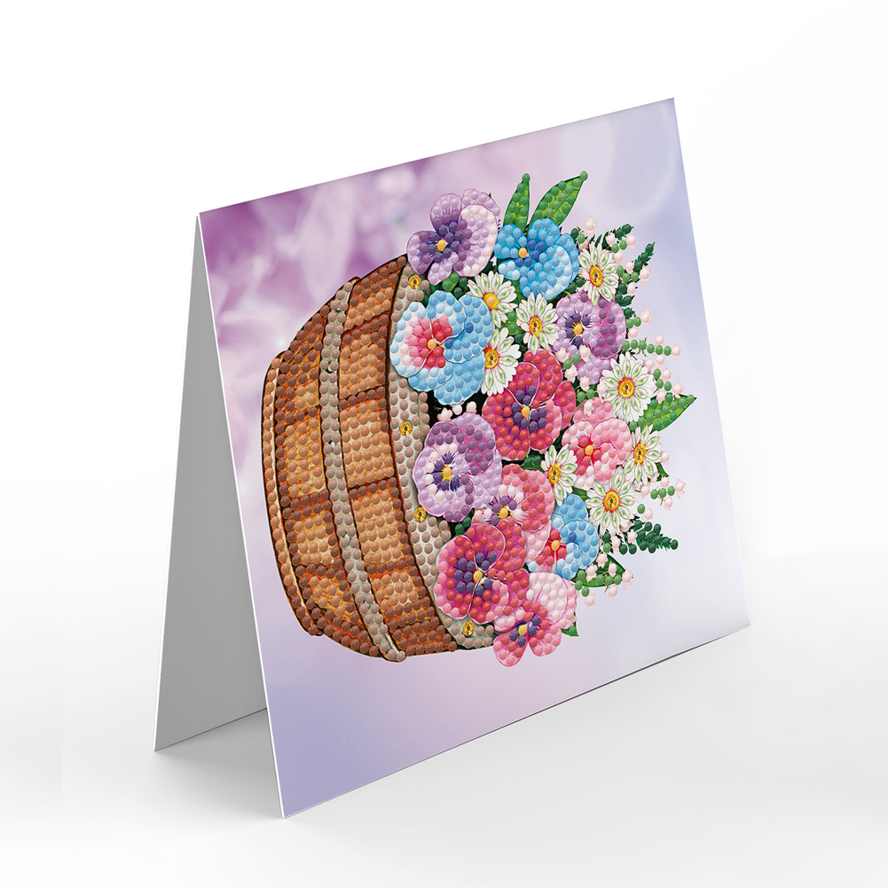 8pcs DIY Diamond Painting Greeting Cards Thanks Mosaic Postcards