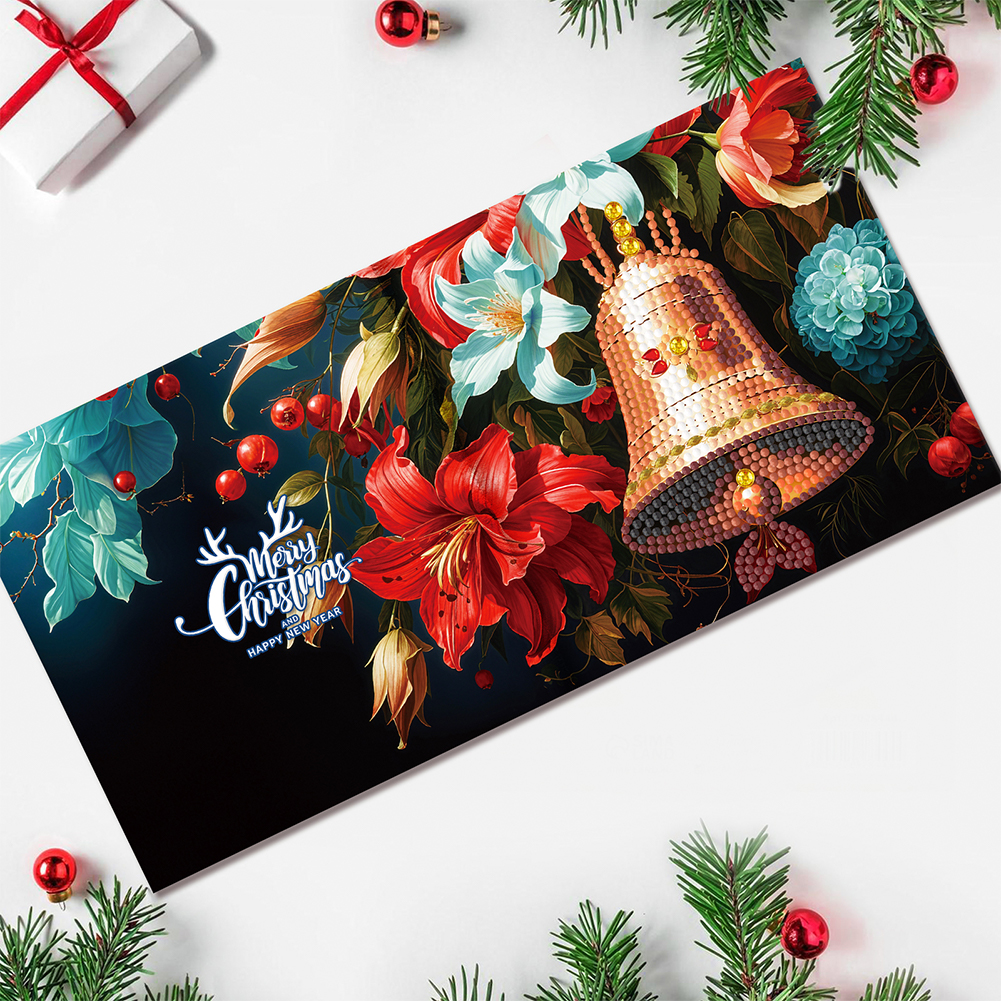 12Pcs DIY Diamond Painting Greeting Card - Christmas