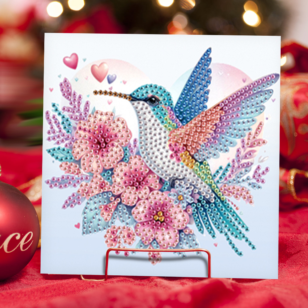 6Pcs DIY Diamond Painting Greeting Card - Bird