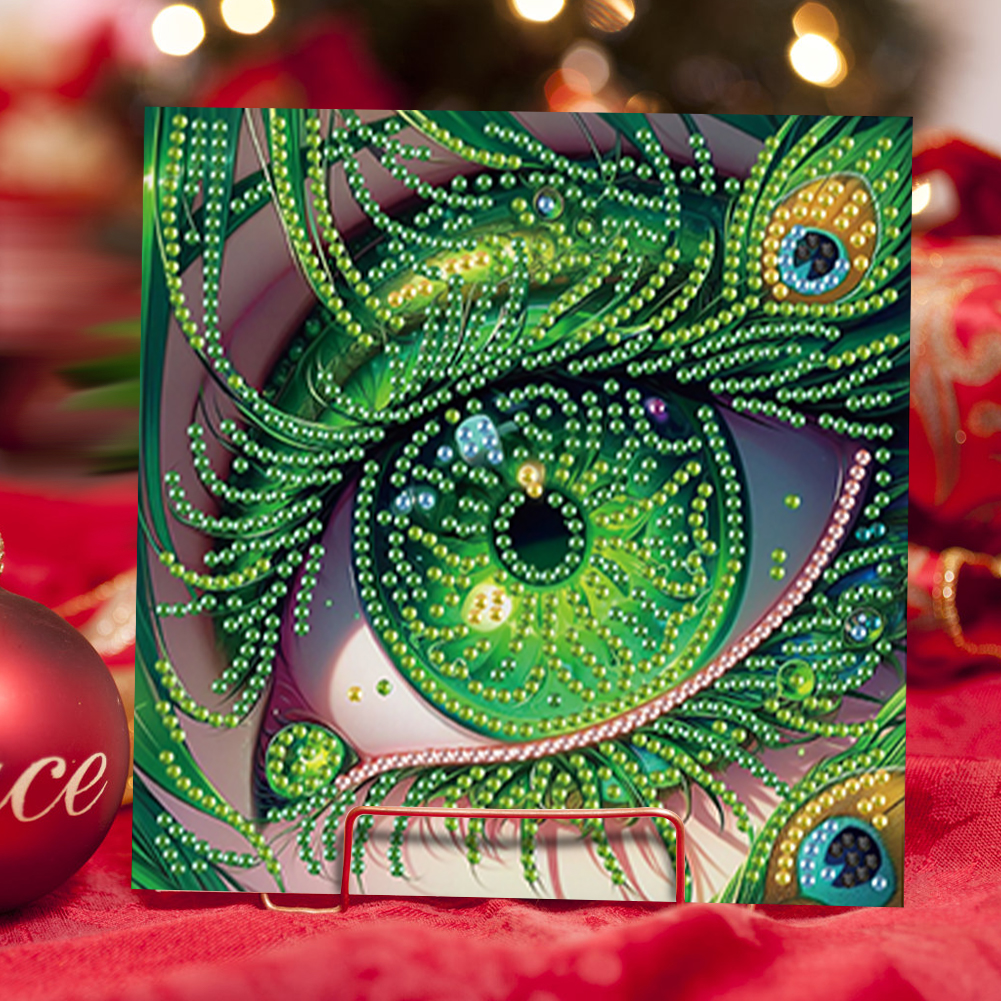 6Pcs DIY Diamond Painting Greeting Card - Eyes