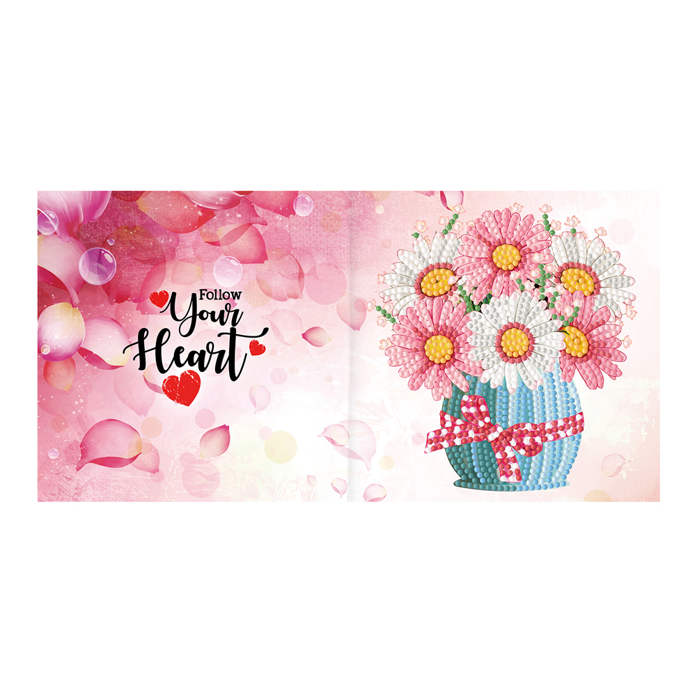 8pcs DIY Diamond Painting Greeting Cards Thanks Mosaic Postcards