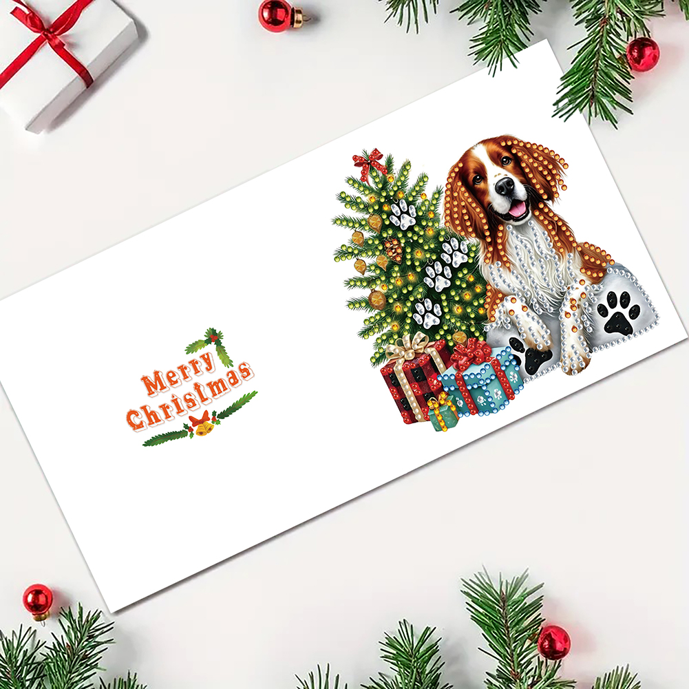 6Pcs DIY Diamond Painting Greeting Card - Dog