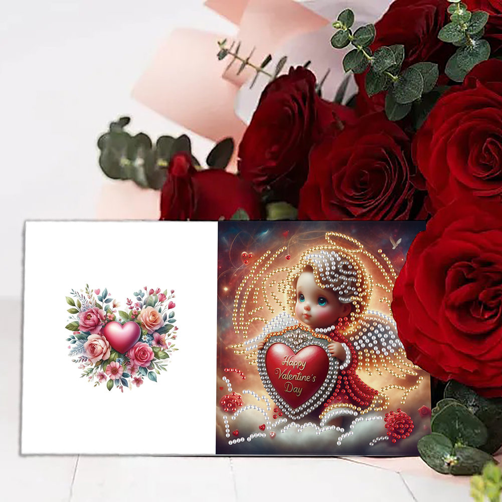 6Pcs DIY Diamond Painting Greeting Card - Angel
