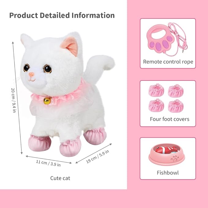 Interactive Toy Cat For Kids