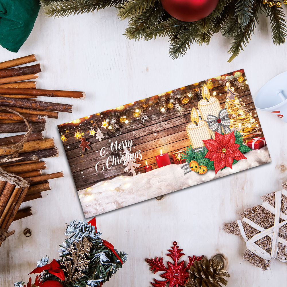 DIY Handmade Cards Diamond Painting Christmas Greeting Cards Holiday Party Cards
