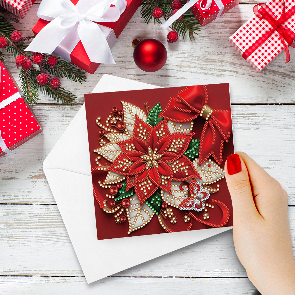 6Pcs DIY Diamond Painting Greeting Card - Xmas Atmosphere