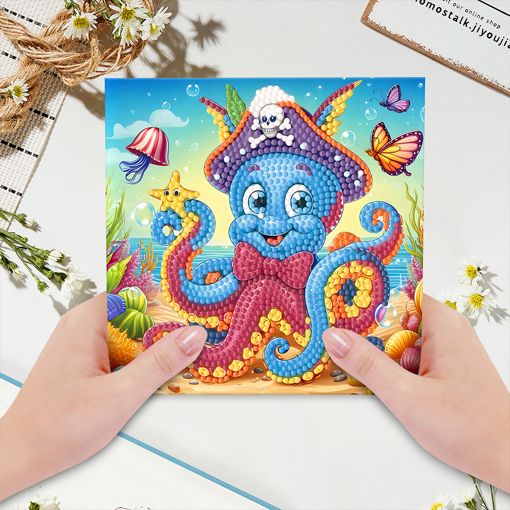 12pcs DIY Diamond Painting Greeting Card - Animal