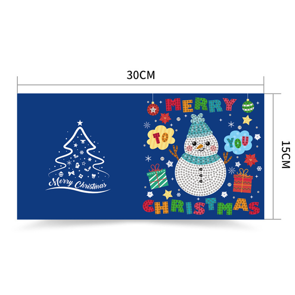 (Limited Stock)6pcs DIY Diamond Painting Greeting Card - Merry Christmas