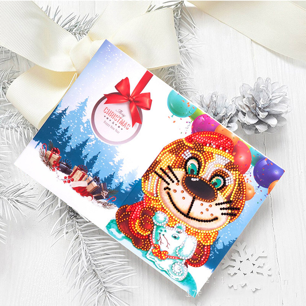 (Limited Stock)8pcs DIY Diamond Painting Greeting Card - Christmas