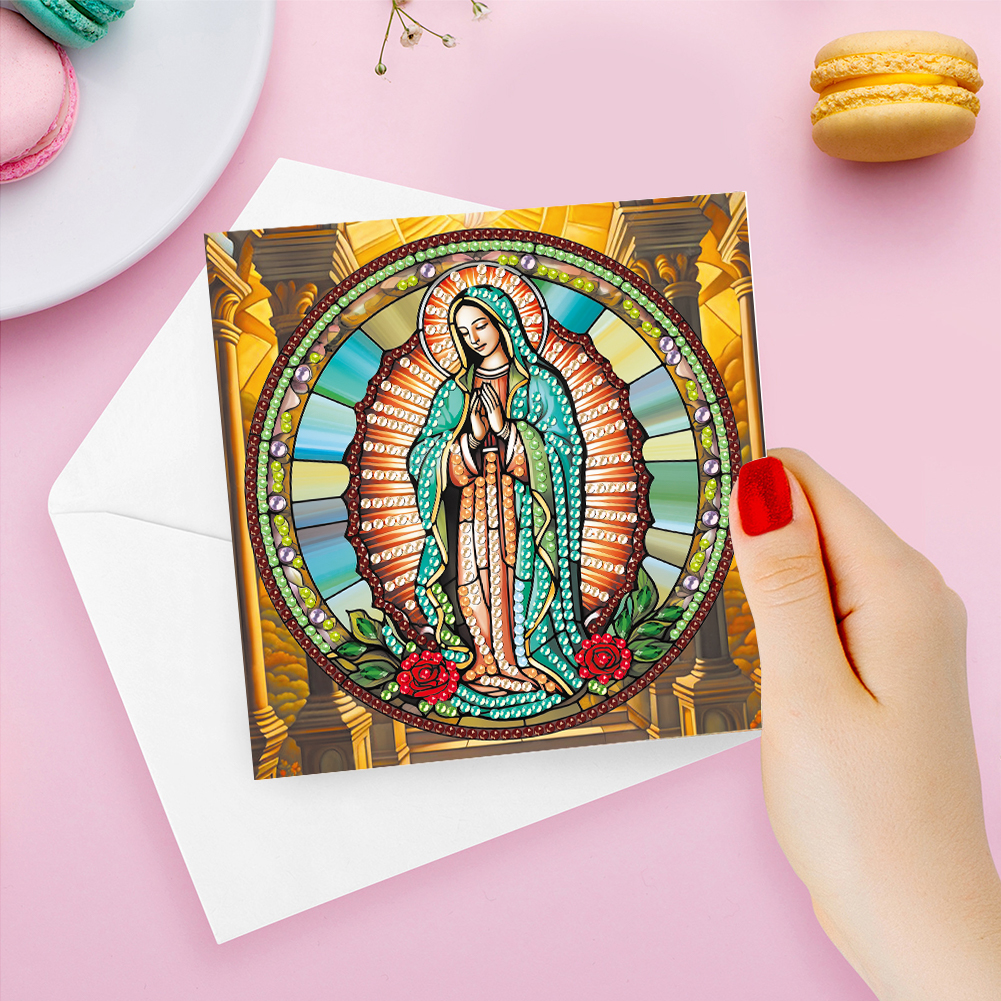 6Pcs DIY Diamond Painting Greeting Card - Faith Family