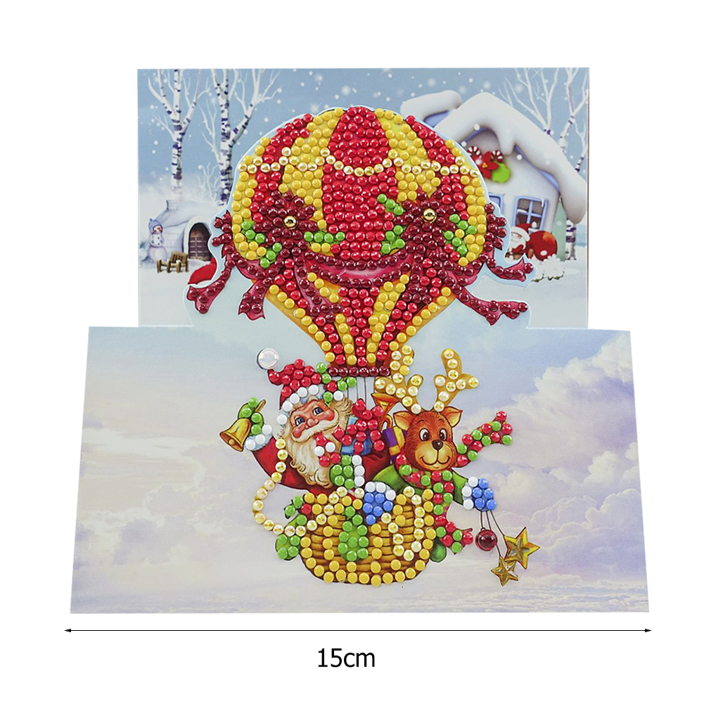 (Limited Stock)8pcs Special-shaped Diamond Painting Christmas Greeting Cards