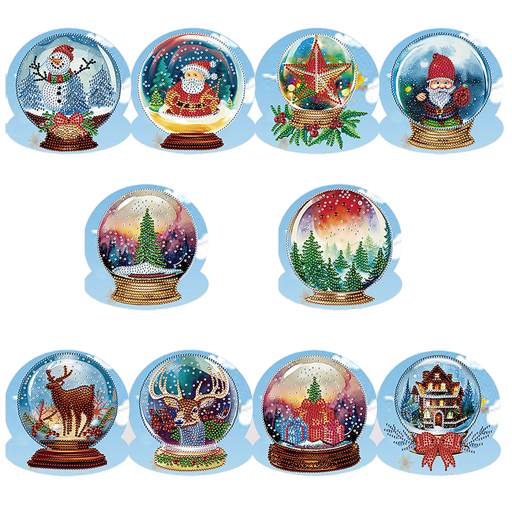 (Limited Stock)10pcs DIY Diamond Painting Greeting Card - Crystal Ball