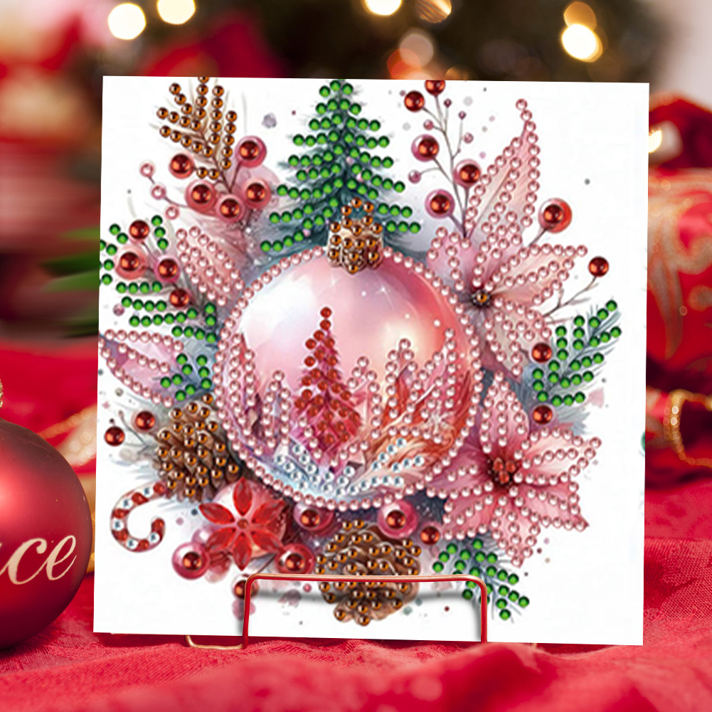6Pcs DIY Diamond Painting Greeting Card - Christmas
