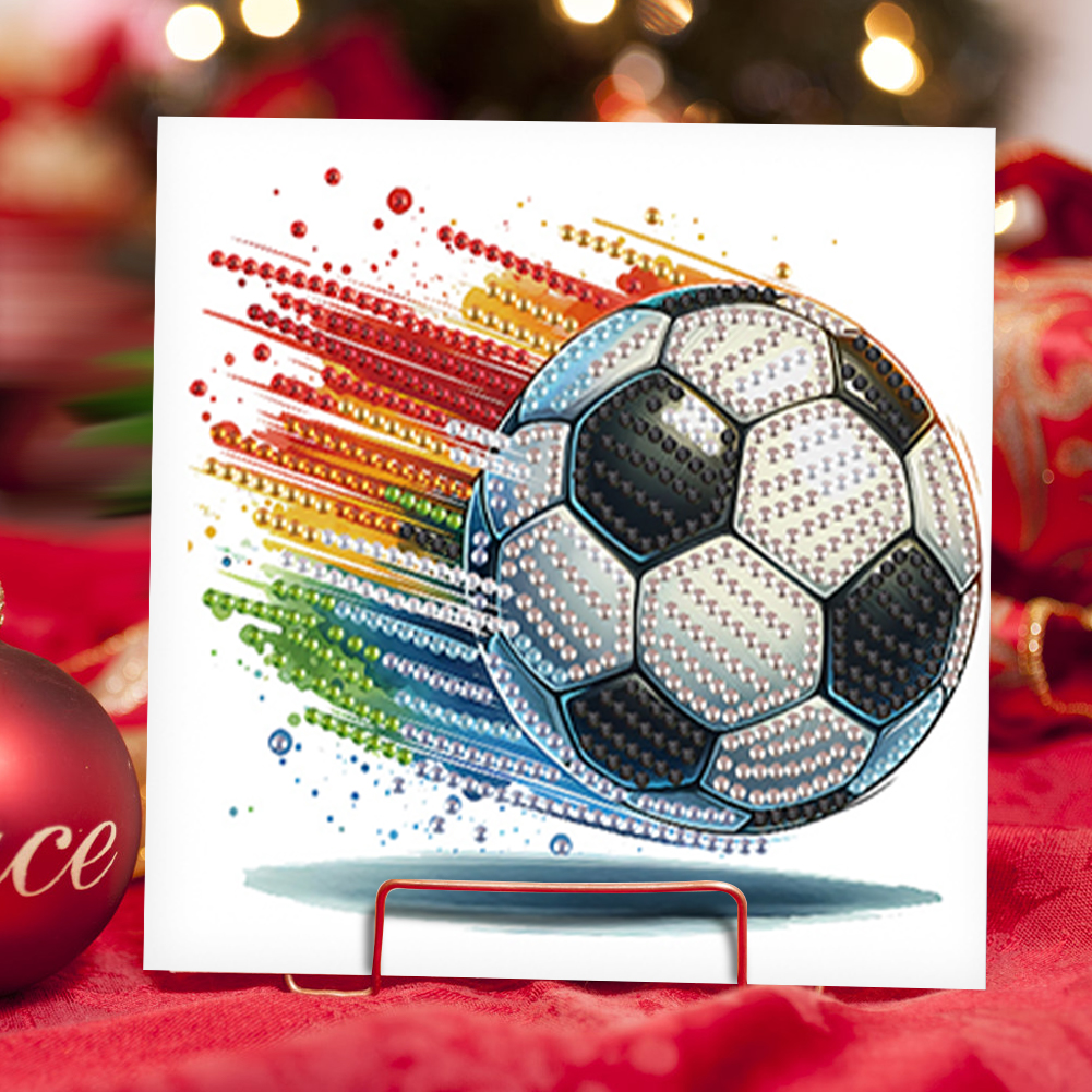 6Pcs DIY Diamond Painting Greeting Card - Football Family