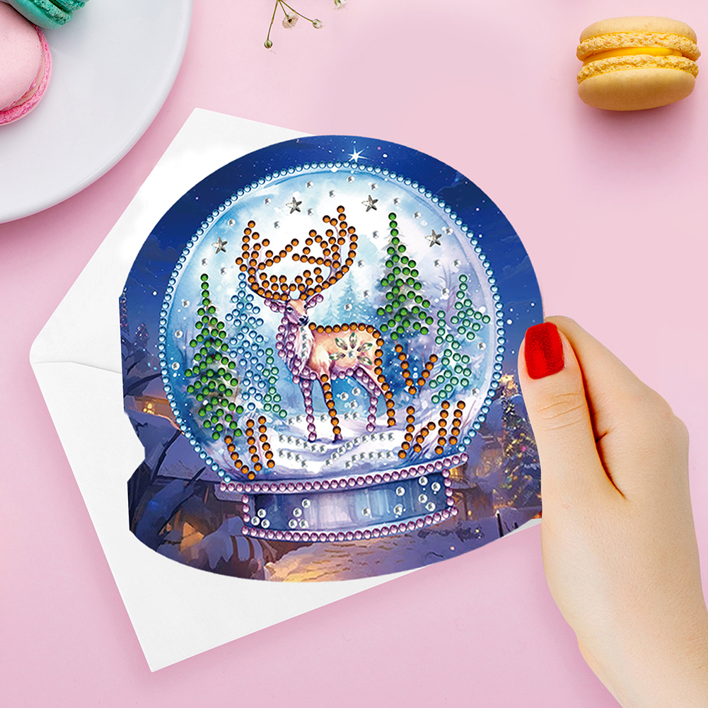 12Pcs DIY Diamond Painting Greeting Card - Crystal Ball
