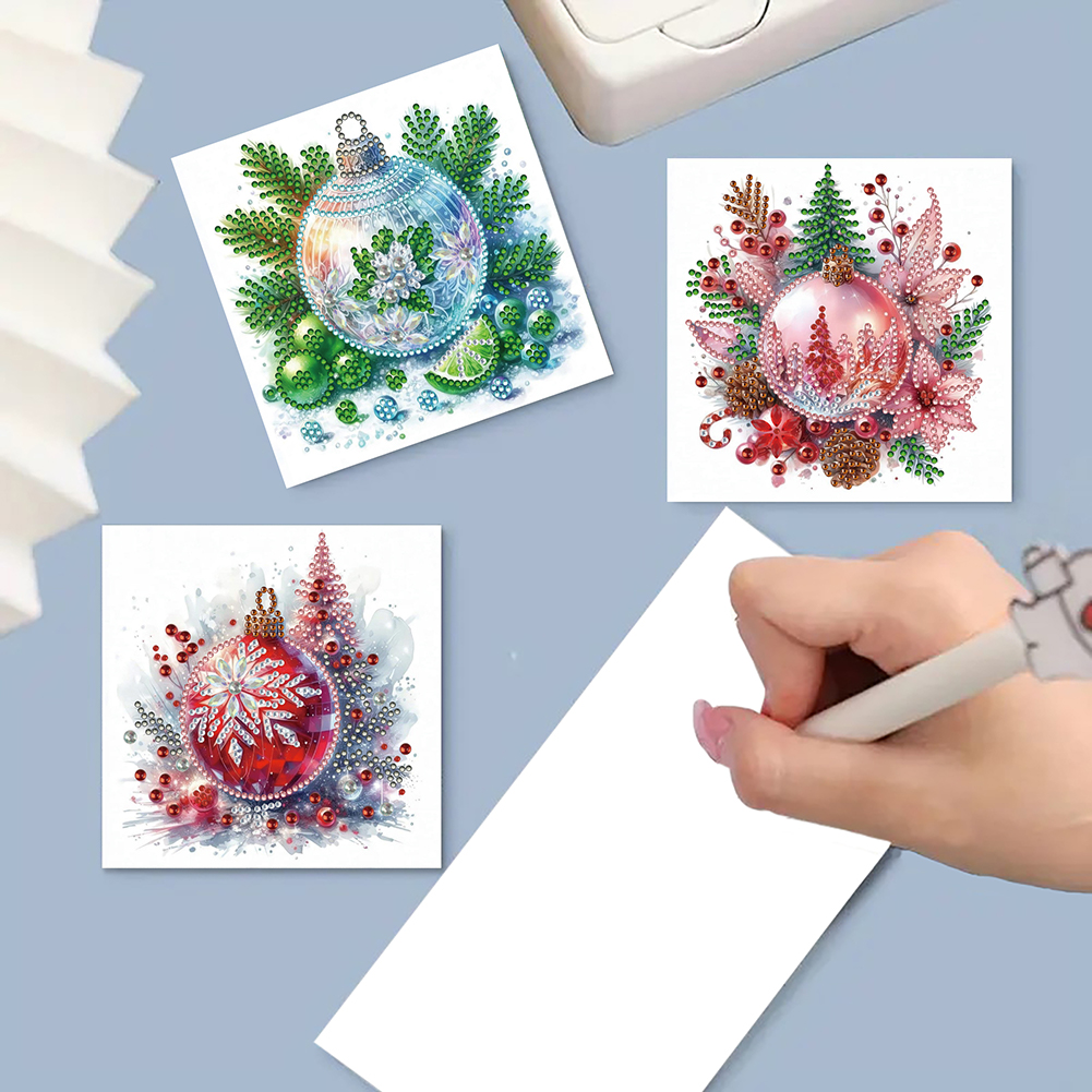 6Pcs DIY Diamond Painting Greeting Card - Christmas