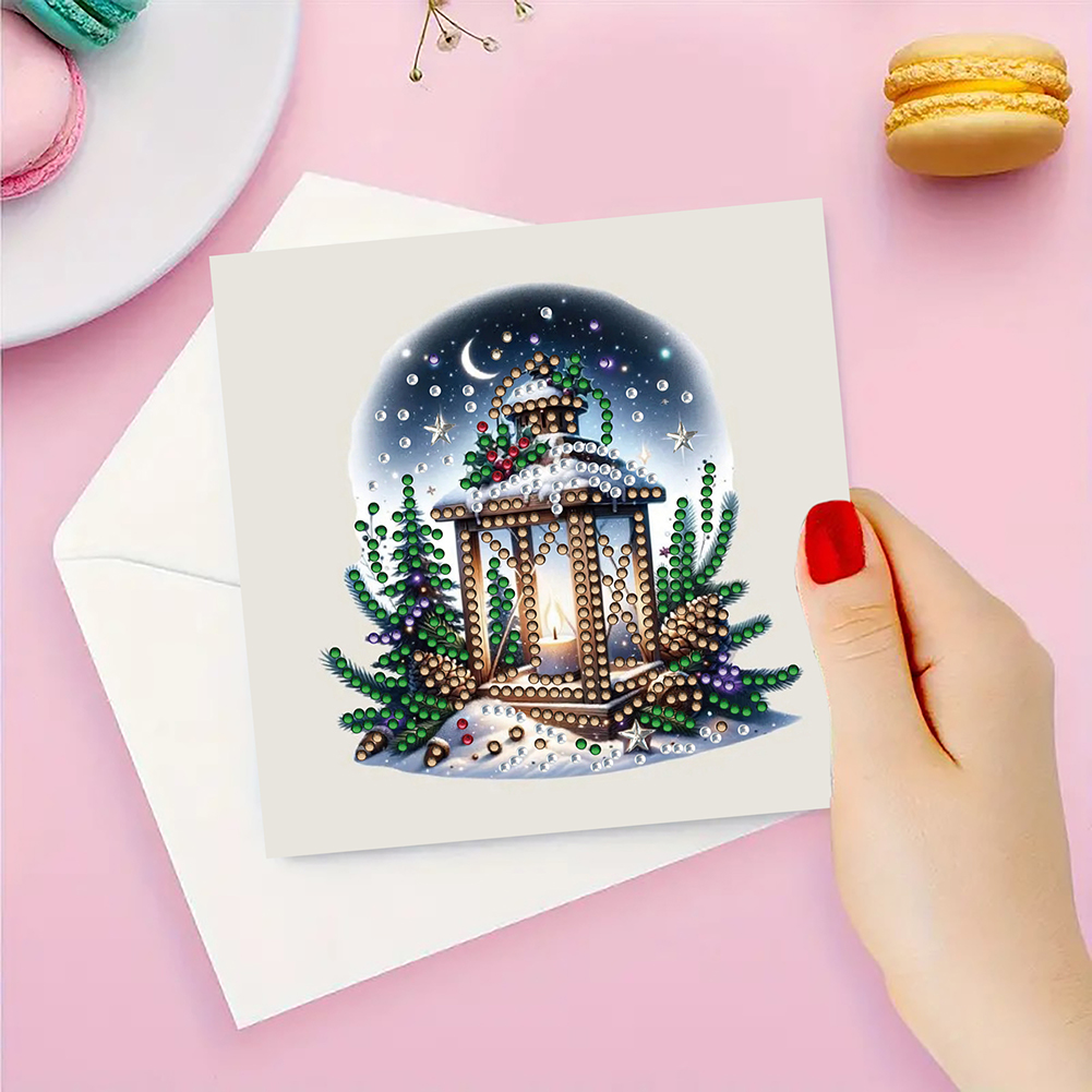 6Pcs DIY Diamond Painting Greeting Card - Christmas