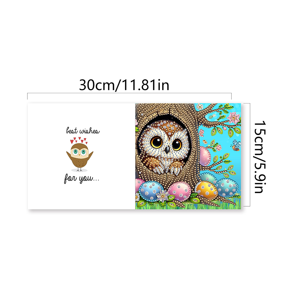 6pcs DIY Diamond Painting Greeting Card - Easter Animals