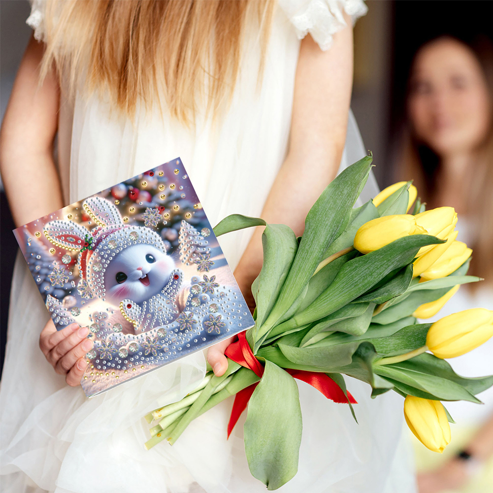 8Pcs DIY Diamond Painting Greeting Card - Christmas