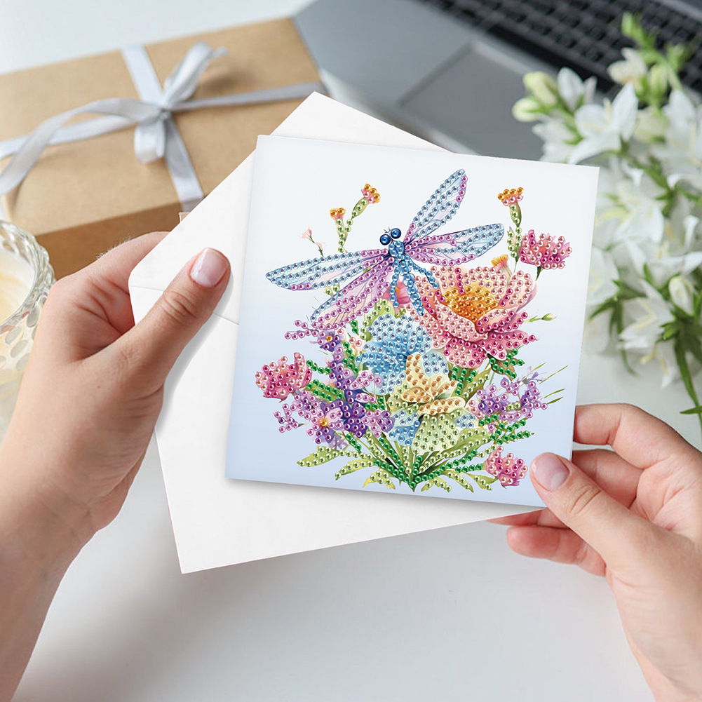 6Pcs DIY Diamond Painting Greeting Card - Bird